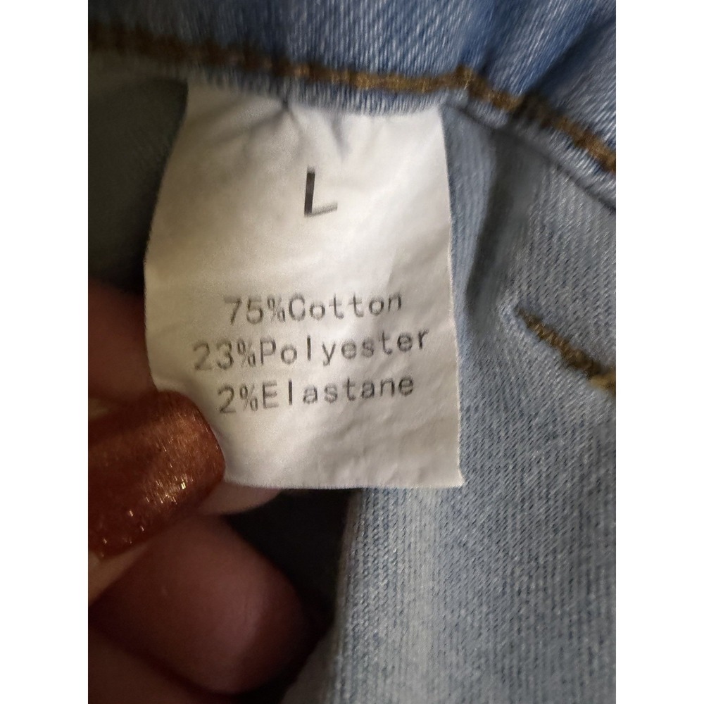 Vintage 90s Y2K Light Blue Wash Denim Button Front Maxi Skirt~L~Pencil Stretch - Picture 4 of 10